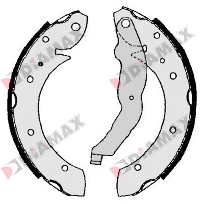 Jeu de mâchoires de frein DIAMAX N01261