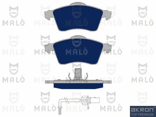 Kit de plaquettes de frein, frein à disque AKRON-MALÒ 1050374