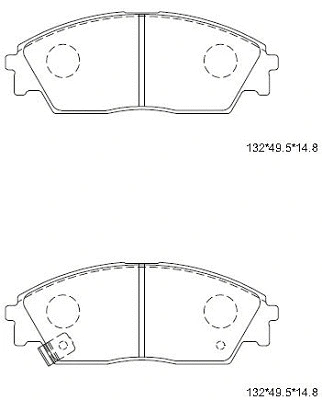 Kit de plaquettes de frein, frein à disque ASIMCO KD1791