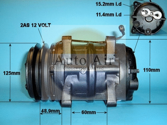 Compresseur, climatisation AUTO AIR GLOUCESTER 14-1234R