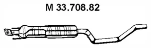 Silencieux central EBERSPÄCHER 33.708.82