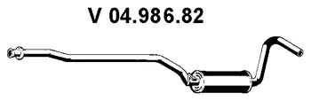 Silencieux avant EBERSPÄCHER 04.986.82