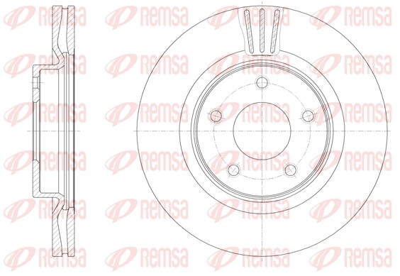 Disque de frein REMSA 61533.10