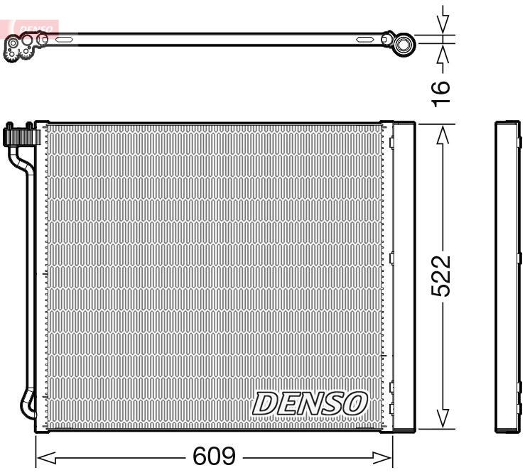 Condenseur, climatisation DENSO DCN05034