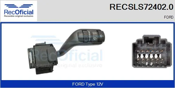 Commutateur de colonne de direction RECOFICIAL RECSLS72402.0