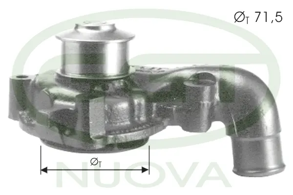 Pompe à eau, refroidissement du moteur GGT PA11231