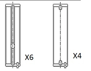 Coussinet de paliers de vilebrequin FAI AutoParts BM1044-025