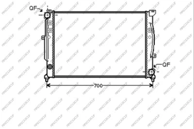 Radiateur, refroidissement du moteur PRASCO AD017R016