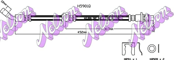 Flexible de frein KAWE H5901Q