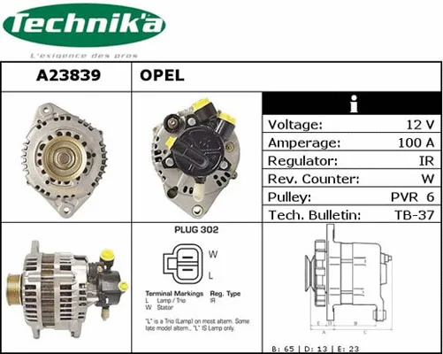 Alternateur Technika A23839