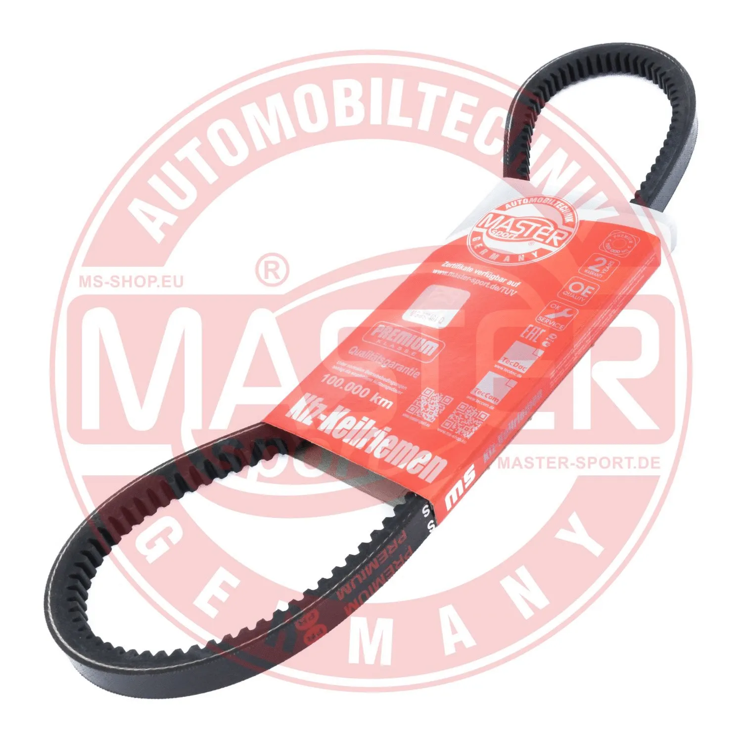 Courroie trapézoïdale MASTER-SPORT GERMANY AVX-13X825-PCS-MS