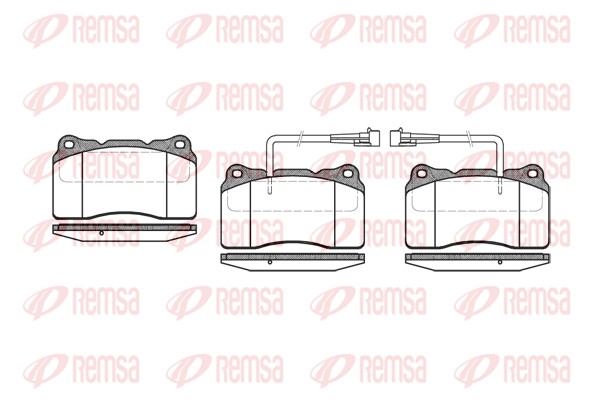 Kit de plaquettes de frein, frein à disque REMSA 0666.02