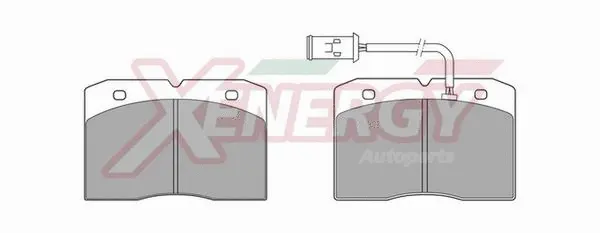 Kit de plaquettes de frein, frein à disque AP XENERGY X40454