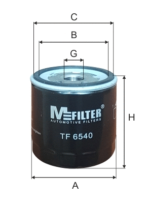 Filtre à huile MFILTER TF 6540