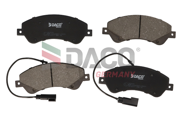 Kit de plaquettes de frein, frein à disque DACO Germany 322575