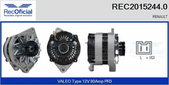 Alternateur RECOFICIAL REC2015244.0