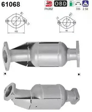 Catalyseur VEGAZ GmbH HUK-302