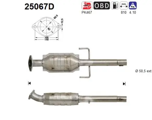 Catalyseur AS 25067D