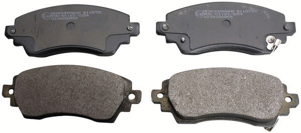 Kit de plaquettes de frein, frein à disque DENCKERMANN B110755