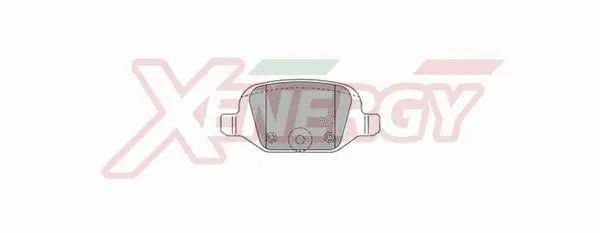 Kit de plaquettes de frein, frein à disque AP XENERGY X40735