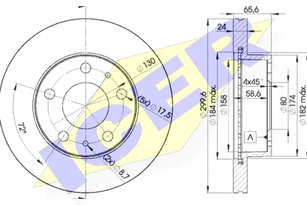 Disque de frein ICER 78BD4682-2