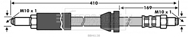 Flexible de frein BORG & BECK BBH6138