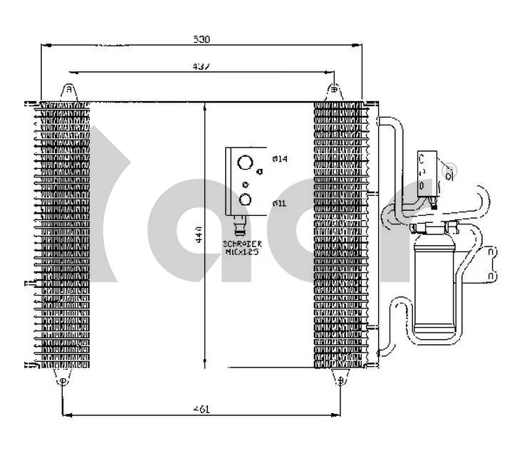 Condenseur, climatisation ACR 300467