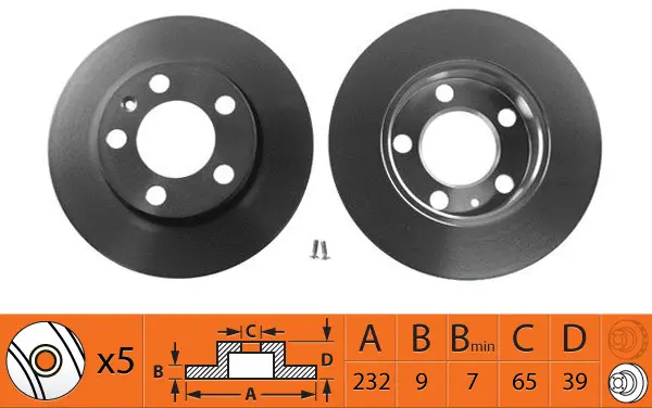Disque de frein SB BR33122