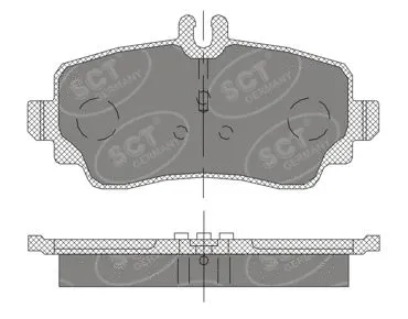Kit de plaquettes de frein, frein à disque SCT - MANNOL SP 411 PR