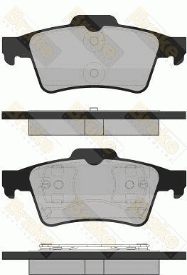Kit de plaquettes de frein, frein à disque Brake ENGINEERING PA1391