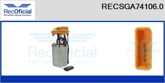 unité d'alimentation de carburant RECOFICIAL RECSGA74106.0