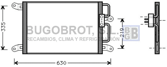 Condenseur, climatisation BUGOBROT 62-FT5203