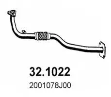 Tuyau d'échappement ASSO 32.1022