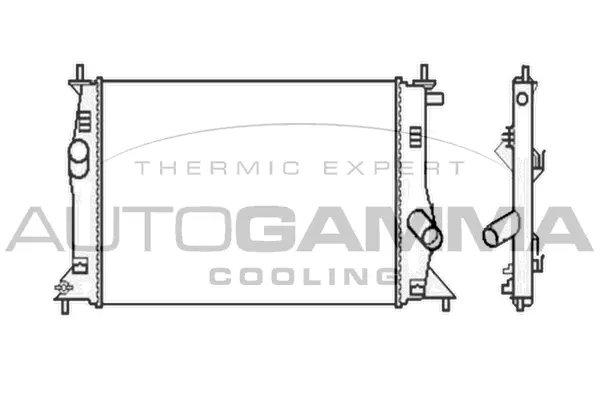 Radiateur, refroidissement du moteur AUTOGAMMA 104674