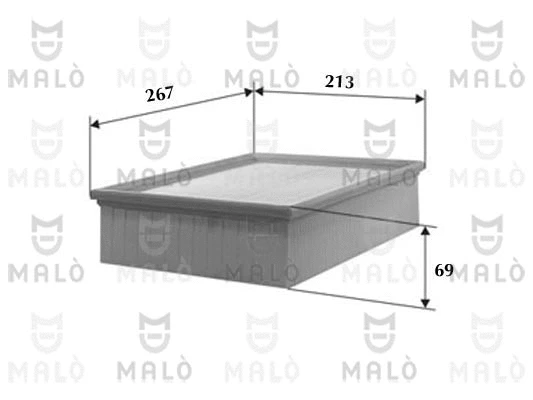 Filtre à air AKRON-MALÒ 1500039