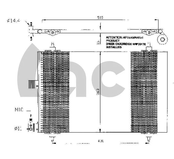 Condenseur, climatisation ACR 300484