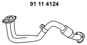Tuyau d'échappement EBERSPÄCHER 91 11 4124