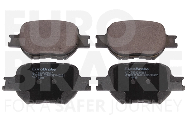 Kit de plaquettes de frein, frein à disque EUROBRAKE 5502224567