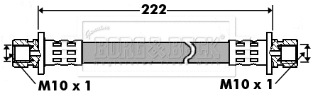 Flexible de frein BORG & BECK BBH7439