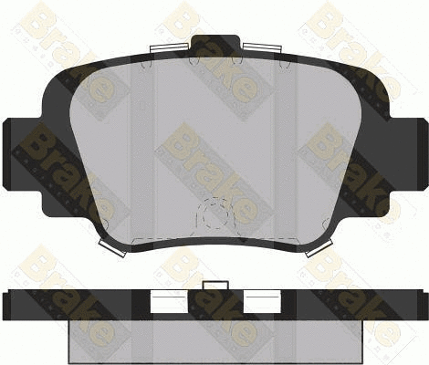 Kit de plaquettes de frein, frein à disque Brake ENGINEERING PA1381