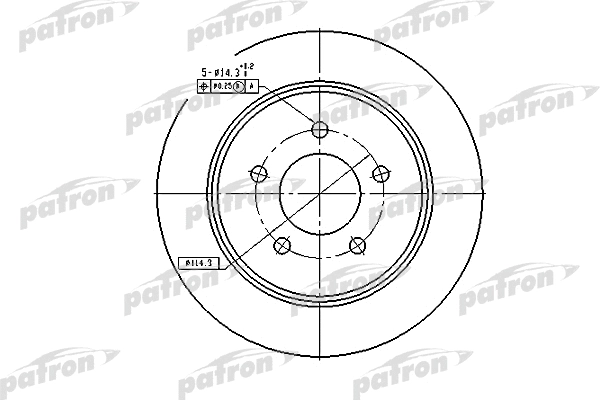 Disque de frein PATRON PBD7003