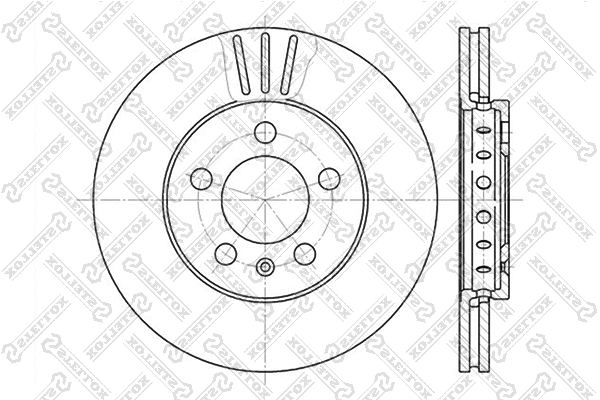 Disque de frein STELLOX 6020-4758V-SX