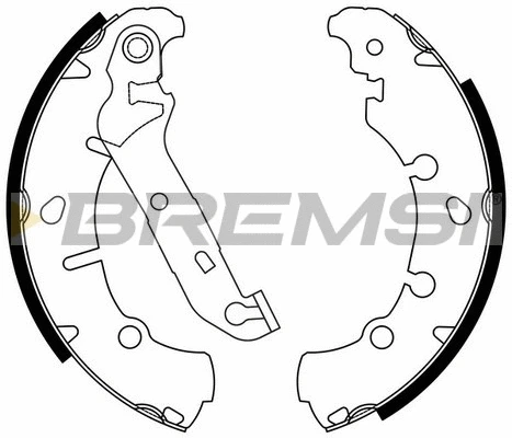 Jeu de mâchoires de frein BREMSI GF0243