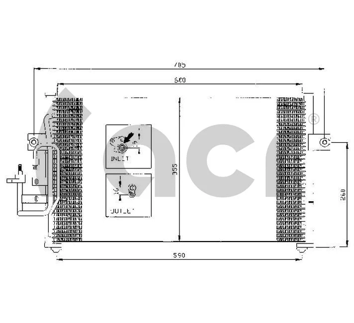 Condenseur, climatisation ACR 300418