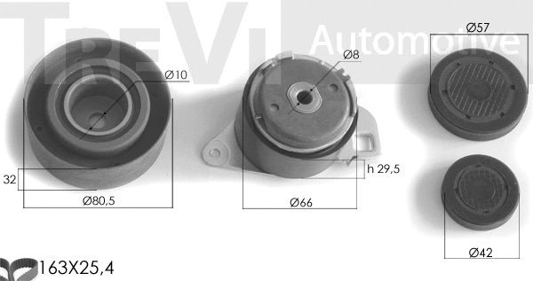 Kit de courroie crantée TREVI AUTOMOTIVE KD1099