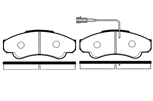 Kit de plaquettes de frein, frein à disque Technika 01211