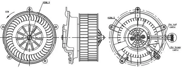 Pulseur d'air habitacle MAHLE AB 17 000S