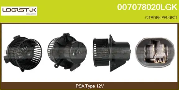 Pulseur d'air habitacle LGK 007078020LGK