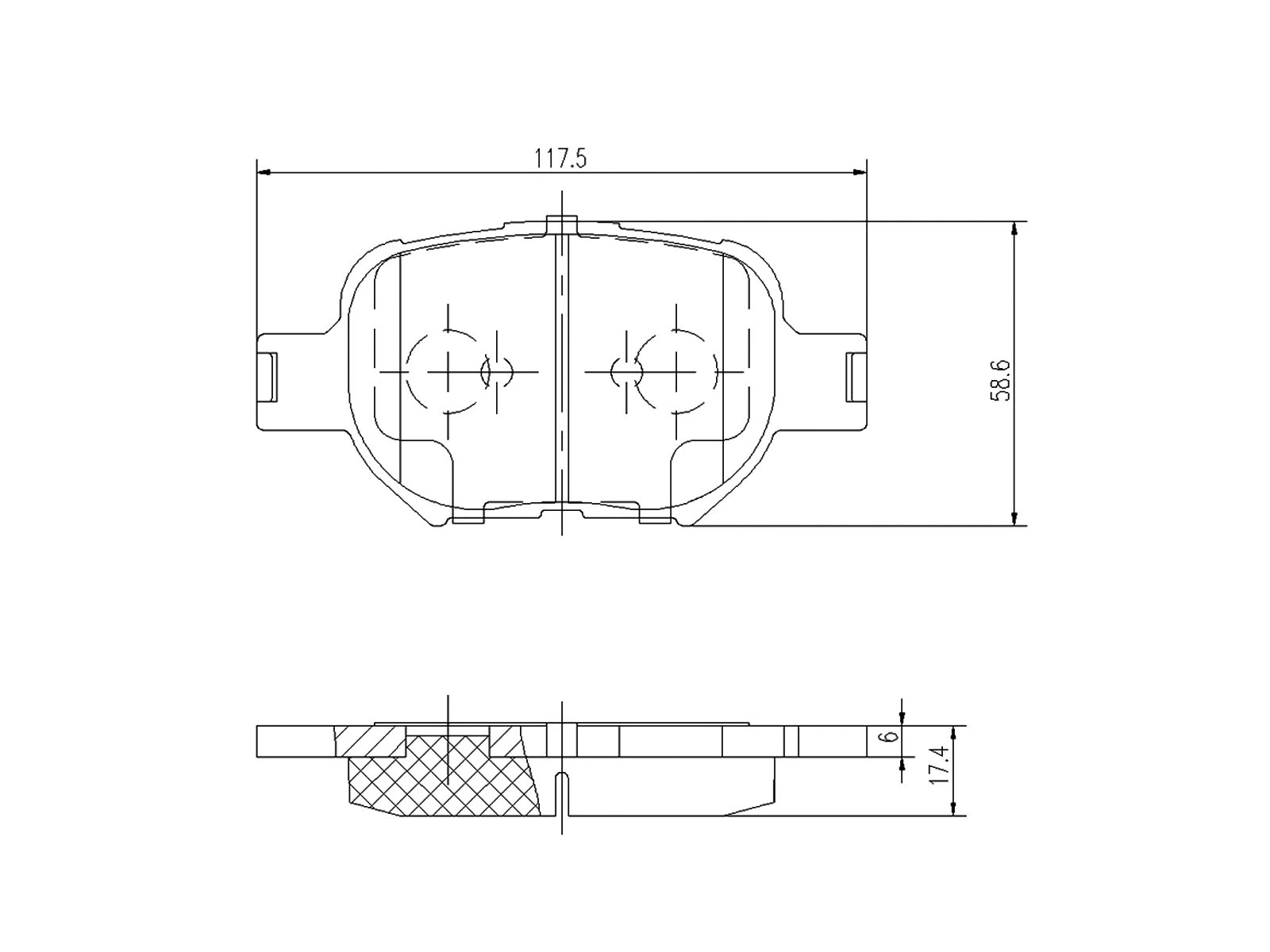 Kit de plaquettes de frein, frein à disque A.Z. Meisterteile AZMT-44-022-1135