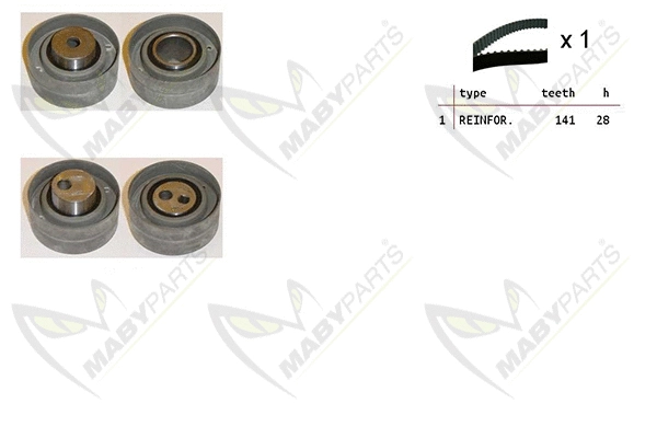 Kit de courroie crantée MABYPARTS OBK010414
